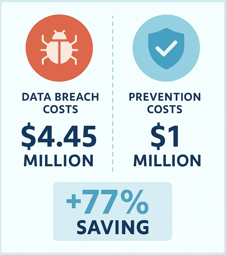 Cost of Breach vs Prevention